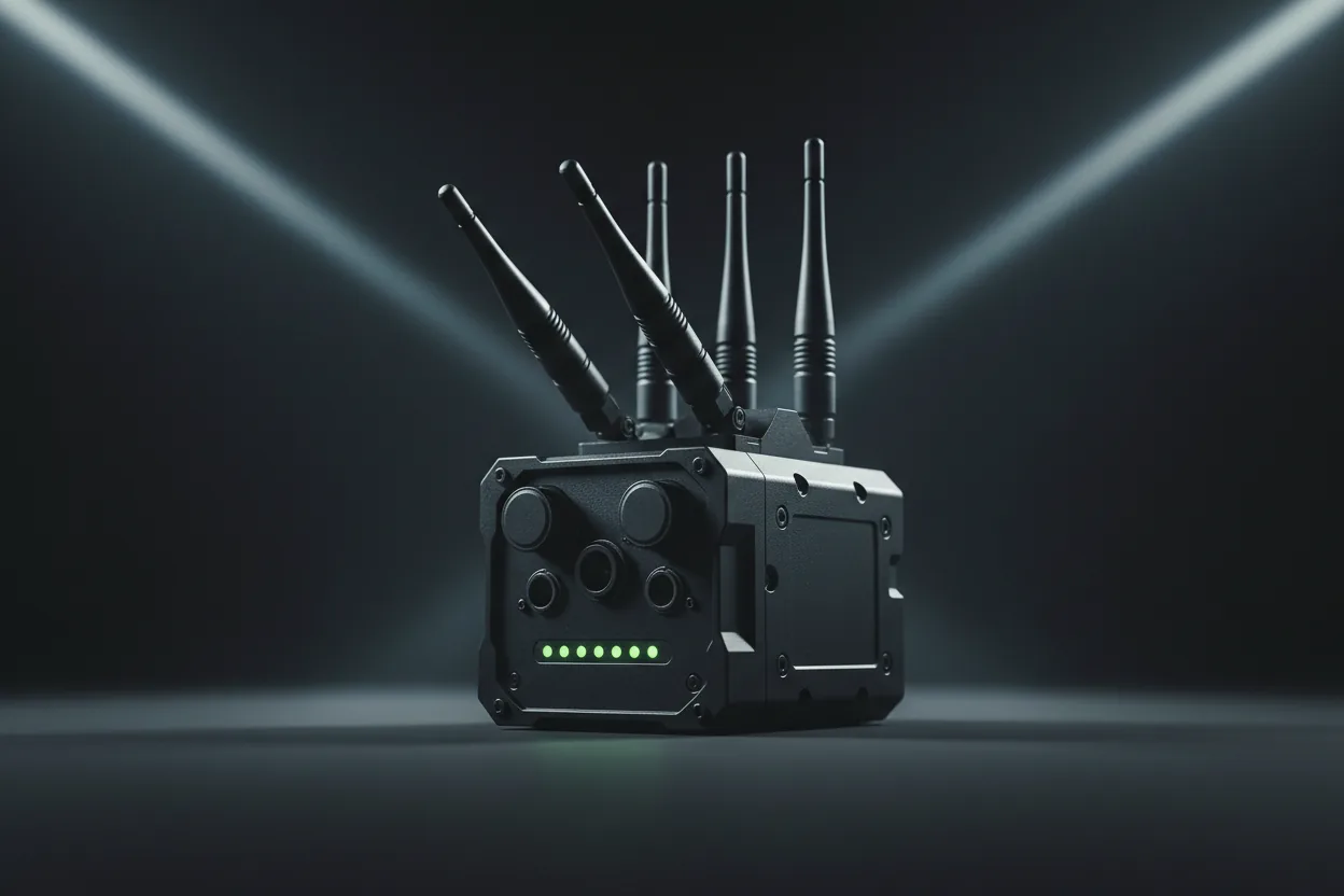 Raven Link rugged tactical communications gateway deployed in the field